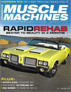 HEMMINGS MUSCLE MACHINES 2017 SEPT - '74 DUSTER 360, '64 FAIRLANE 427, '72 T/A